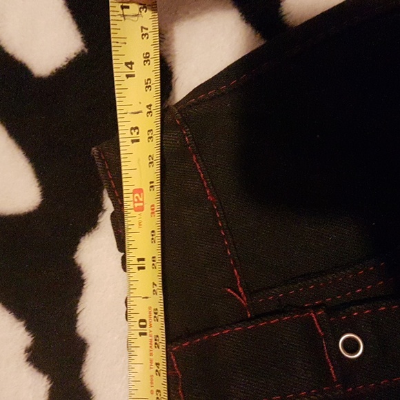 🧿Women's Gothic Strap Wide Leg Denim Pants - Picture 7 of 9